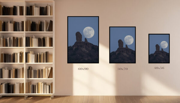 Luna llena del Ciervo sobre el Roque Nublo - Imagen 3